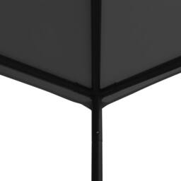Berkfield Home Gazebo 3x3 m Anthracite Fabric & Steel 180 g/m ² in Dark Grey - thumbnail 3