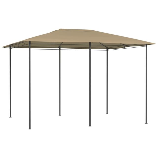 Berkfield Home Gazebo 3x4x2.6 m Taupe 160 g/m ² in Beige - image 1