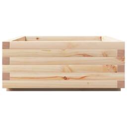 Berkfield Home Decorative Garden Planter 90x60x26.5 cm Solid Wood Pine in Light Tan - thumbnail 6