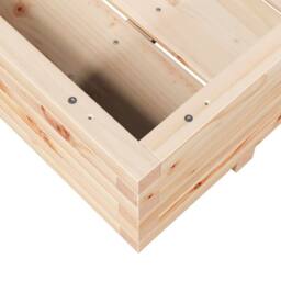 Berkfield Home Decorative Garden Planter 90x60x26.5 cm Solid Wood Pine in Light Tan - thumbnail 8