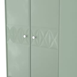 Ready Assembled 2 U Memphis 2 Door Robe 2 Drawer Robe (Ready Assembled) in Pale Green - Size: Large - thumbnail 4