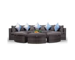 Thats Furniture Monaco Luxury Large Rattan Garden Sofa Set in Grey - thumbnail 4