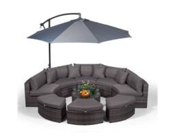 Thats Furniture Monaco Luxury Large Rattan Garden Sofa Set in Grey - thumbnail 6