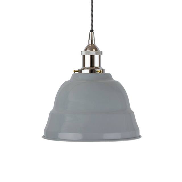 SE Home French Grey Lincoln Pendant Light - Nickel - Grey Twisted - image 1