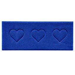 Nicoman PVC Spaghetti Heart Embossed Hallway Kitchen Entrance Runner Rug 150cm x 60cm in Blue - Size: 60 cm x 150 cm - thumbnail 2