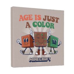 Minecraft Age Is Just A Color Canvas Print in Beige - thumbnail 2
