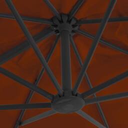 Berkfield Home Cantilever Umbrella with Aluminium Pole Terracotta 300x300 cm - thumbnail 6