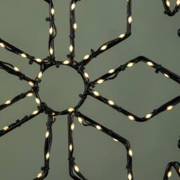 Samuel Alexander 50cm x 44cm FlexiBrights Christmas Snowflake with 165 White LEDs in Black - Size: 50 cm x 44 cm - thumbnail 5