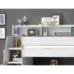 Cheshire Pine Staircase Bunk All White - Single (90cm) - thumbnail 6