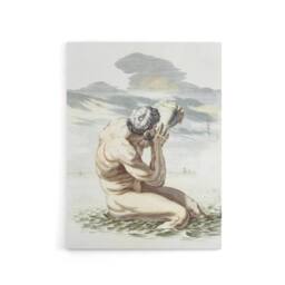 "Artery8 Triton Blows On The Conch Shell Johan Teyler Canvas Wall Art in White - Size: W18"" x H24""" - thumbnail 1
