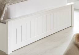Bedmaster Grayson Wooden Ottoman Storage Bed & Maestro Memory Foam Mattress in White - Size: Double - thumbnail 4