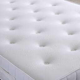 Bedmaster Grayson Wooden Ottoman Storage Bed & Maestro Memory Foam Mattress in White - Size: Double - thumbnail 6