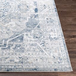 Livabliss Jolie-Vintage Grey Beige Blue Brown Traditional Boho Living Dining Bedroom Rug in Mid Grey - Size: 160 cm x 220 cm - thumbnail 5