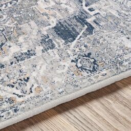 Livabliss Jolie-Vintage Grey Beige Blue Brown Traditional Boho Living Dining Bedroom Rug in Mid Grey - Size: 160 cm x 220 cm - thumbnail 7
