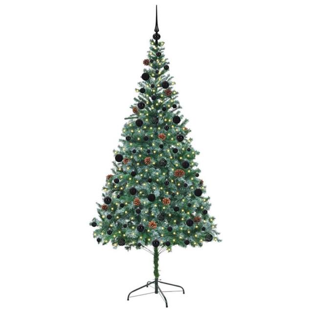 Berkfield Home Elegant Artificial Christmas Tree with Stand Green 210 cm PVC and - image 1