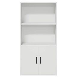 Berkfield Home Bookcase White 60x24x120 cm Engineered Wood - Size: 60 x 24 x 120 cm - thumbnail 4