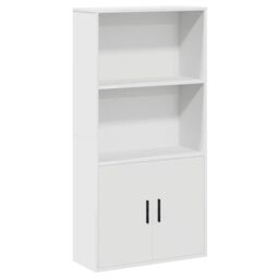 Berkfield Home Bookcase White 60x24x120 cm Engineered Wood - Size: 60 x 24 x 120 cm - thumbnail 2