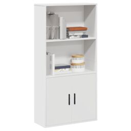 Berkfield Home Bookcase White 60x24x120 cm Engineered Wood - Size: 60 x 24 x 120 cm - thumbnail 1