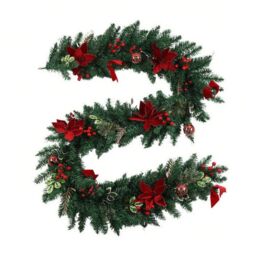 Leaper 2.7M Christmas Vine Hanging Decoration Garland with Lights in Green - thumbnail 3