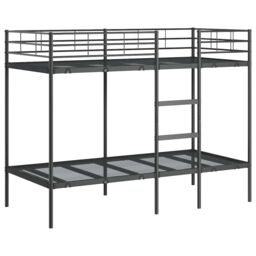 Berkfield Home Bunk Bed without Mattress Black 90x200 cm Steel - thumbnail 2