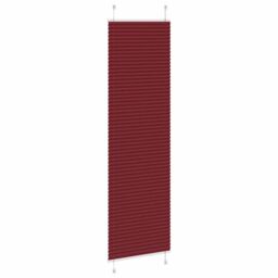 Berkfield Home Pleated Blind Bordeaux Red 65x200 cm Fabric Width 64.4 cm Polyester - thumbnail 4