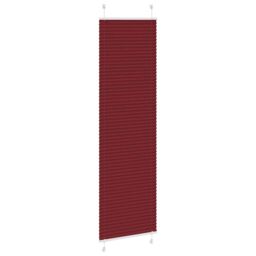 Berkfield Home Pleated Blind Bordeaux Red 65x200 cm Fabric Width 64.4 cm Polyester - thumbnail 3