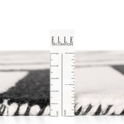 THE RUGS Ted Baker Noir Wool Handwoven Black White Geometric Rug - Size: 200 cm x 290 cm - thumbnail 7