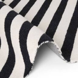 THE RUGS Ted Baker Noir Wool Handwoven Black White Geometric Rug - Size: 200 cm x 290 cm - thumbnail 5