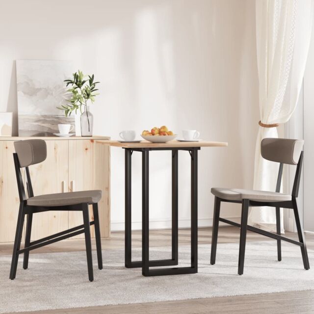 Berkfield Home Dining Table Legs O-Frame 40x40x73 cm Steel in Black - Size: 40 x 40 x 73 cm - image 1