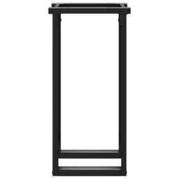 Berkfield Home Dining Table Legs O-Frame 40x40x73 cm Steel in Black - Size: 40 x 40 x 73 cm - thumbnail 5