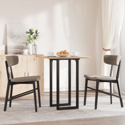 Berkfield Home Dining Table Legs O-Frame 40x40x73 cm Steel in Black - Size: 40 x 40 x 73 cm - thumbnail 1