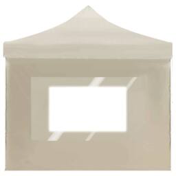 Berkfield Home Professional Folding Party Tent with Walls Aluminium 6x3 m Cream in Beige - thumbnail 6