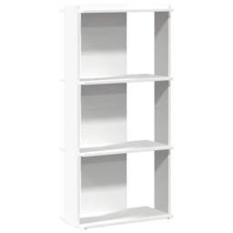 Berkfield Home Beautiful Bookcase 3-Tier White 60x30x120 cm Engineered Wood - Size: 60 x 30 x 120 cm - thumbnail 3