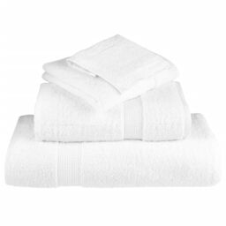 Berkfield Home Premium Bath Towels SOLUND 10pcs White 100x150cm 600gsm - thumbnail 4