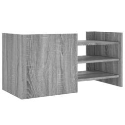 Berkfield Home TV Cabinet Grey Sonoma 80x35x40 cm Engineered Wood - Size: 80 x 35 x 40 cm - thumbnail 6