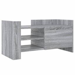 Berkfield Home TV Cabinet Grey Sonoma 80x35x40 cm Engineered Wood - Size: 80 x 35 x 40 cm - thumbnail 1