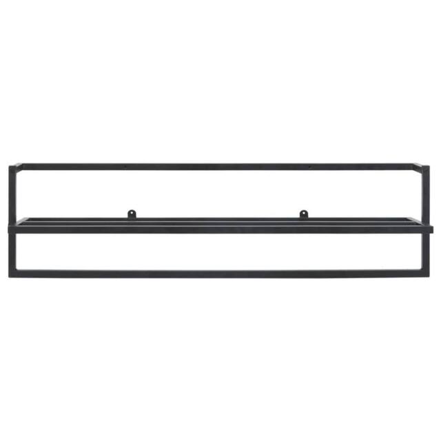 Berkfield Home Towel Rack Black 95x25x22 cm Iron - Size: 95 x 25 x 22 cm - image 1
