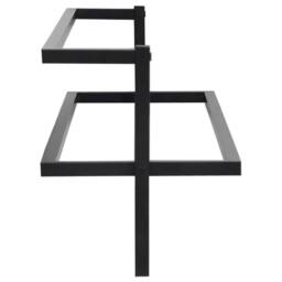 Berkfield Home Towel Rack Black 95x25x22 cm Iron - Size: 95 x 25 x 22 cm - thumbnail 4