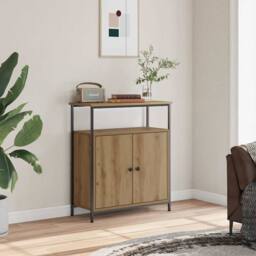 Berkfield Home Sideboard Artisan Oak 70x30x80 cm Engineered Wood in Brown - Size: 70 x 30 x 80 cm - thumbnail 2