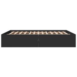 Berkfield Home Bed Frame without Mattress Black 150x200 cm King Size - thumbnail 5