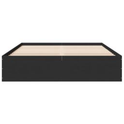 Berkfield Home Bed Frame without Mattress Black 150x200 cm King Size - thumbnail 4