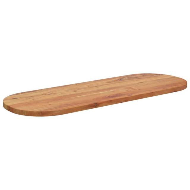 Berkfield Home Table Top 110x40x3.8 cm Oval Solid Wood Acacia in Brown - image 1