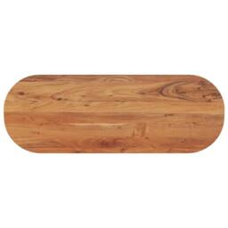 Berkfield Home Table Top 110x40x3.8 cm Oval Solid Wood Acacia in Brown - thumbnail 2