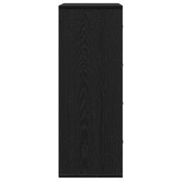 Berkfield Home Sideboard with Drawer Black oak 60 x 31 x 84 cm Particle board - thumbnail 7