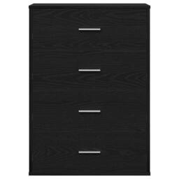 Berkfield Home Sideboard with Drawer Black oak 60 x 31 x 84 cm Particle board - thumbnail 6