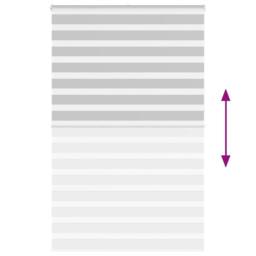 Berkfield Home Elegant Zebra Blind Light Grey 140x230 cm Fabric Width 135.9 cm P - thumbnail 5
