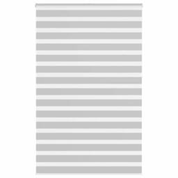 Berkfield Home Elegant Zebra Blind Light Grey 140x230 cm Fabric Width 135.9 cm P - thumbnail 2