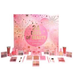 Q-KI 24 Days of Beauty Makeup Advent Calendar in Pink - Size: 24 Pack