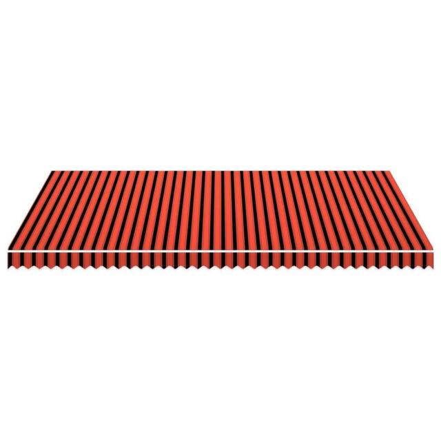 Berkfield Home Durable Awning Top Sunshade Canvas Orange & Brown 500x300 cm - image 1