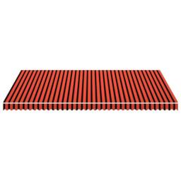 Berkfield Home Durable Awning Top Sunshade Canvas Orange & Brown 500x300 cm - thumbnail 1